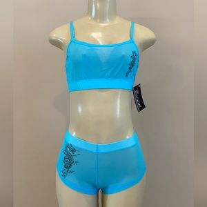 Bra and matching shorts set size small or medium lingerie